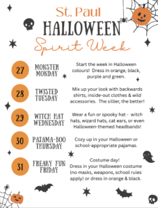 HALLOWEEN SPIRIT WEEK